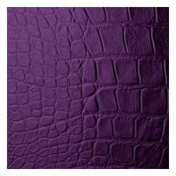 IDS Group - Ll Croconova Platin, Platinum Crocodile Synthetic Leather, Violet - Wallpaper