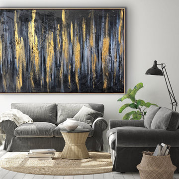 Shiny 48x36 inches Contemporary Art Large Modern Painting MADE TO ORDER