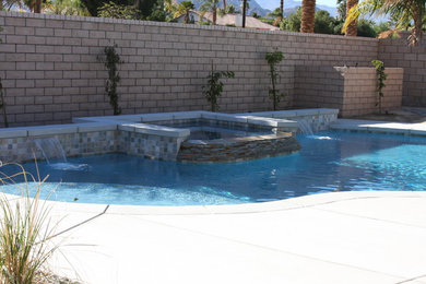 Island style pool photo in Los Angeles