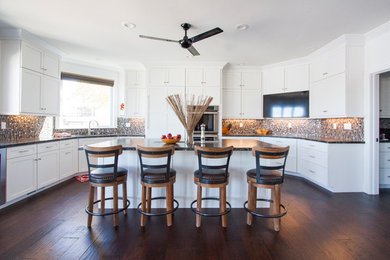 Mid-sized elegant kitchen photo in Other