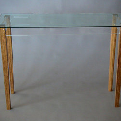 Black Limba Console Table with Acrylic and Glass - Side Tables And End Tables