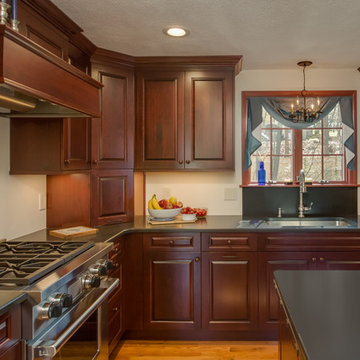 Classic Nashua Colonial Burgundy Kitchen