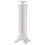 Godinger Silver - Nickel Medium Candlestick Holder 12" - This contemporary candlestick will give a classic look to your table setting while still feeling current in design.
