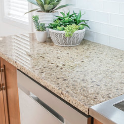 Gold Sand Kitchen Granite Countertops - Kitchen Storage And Organization