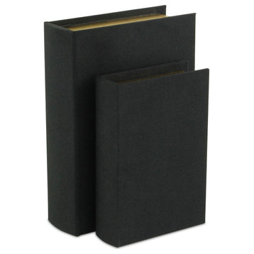 Canter Isle Black Linen Book Box Set