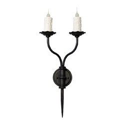 SC-166 Custom Hand Made Iron Sconce - Wall Sconces