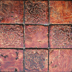 Maximo Glass Tile Etched E - Products
