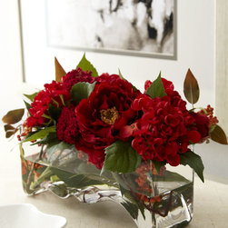 Red Delight Faux Floral - Artificial Flower Arrangements