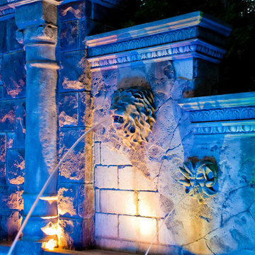 Luxury Glass Tile & Fiber Optic Swimming Pool Design & Installation- Bergen Coun