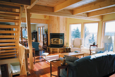 Example of a classic family room design in Other