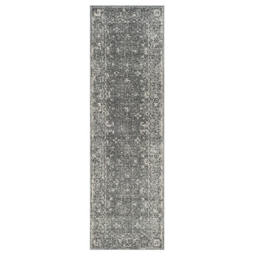Safavieh Evoke Collection EVK270 Rug, Gray/Ivory, 2'2"x11'