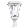 Gama Sonic 94B233 Victorian 15" Tall 2700K LED Solar Powered - White