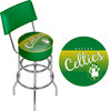 Bar Stool - Boston Celtics Hardwood Classics Stool w/ Foam Padded Seat and Back