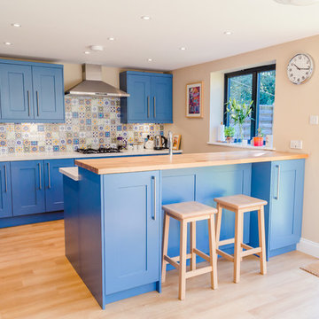 Milroy Painted Broadoak Kitchen in Cornflower Blue