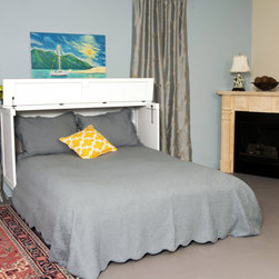 Arason Essex Creden-ZzZ Murphy Cabinet Bed | White - Murphy Beds