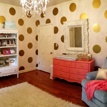 Coral & Gold Glitter Nursery