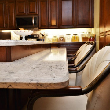 Lakeville, IN. Haas Signature Collection. Dark Cherry Kitchen