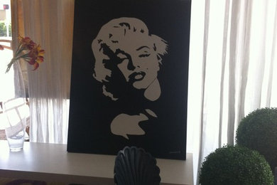 Inspiration for a contemporary living room remodel in Miami