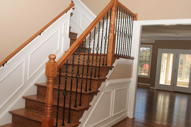 Large minimalist staircase photo in Other