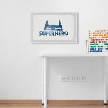 "Superhero Mask" Framed Painting Print