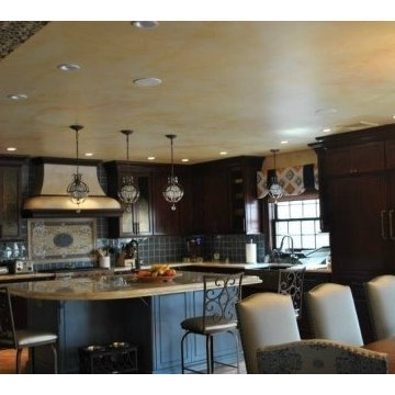 Rockville center faux finish mediterranean kitchen