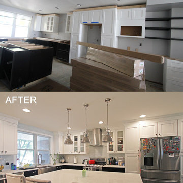 Transitional Kitchen Design Before & After