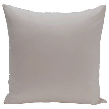 Solid Color Decorative Pillow, Rain Cloud, 16"x16"