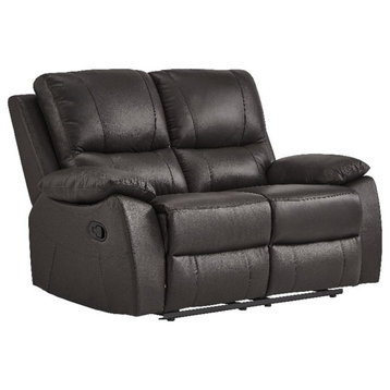 Lexicon Dawson Double Reclining Love Seat in Brown