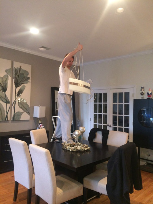 How to hang a hanging light?