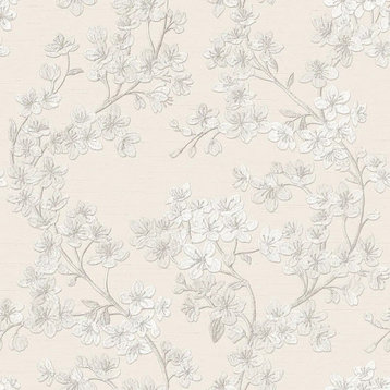 Textured Wallpaper Floral Featuring Cherry Blossom, Gr322201