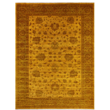 Handmade  Persian Tabriz Wool Rug 9' 10" X 13' 9" - Q14306