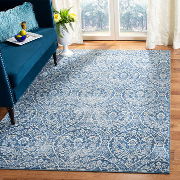 Safavieh Brentwood Collection BNT860 Rug, Navy/Light Grey, 8'x10'