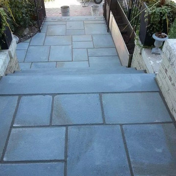 Thermal Cut Walkway in Washington DC with Chipped Face Step Treads, Capital Hill