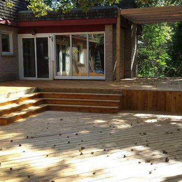 Custom 1600 sq ft Cedar Deck