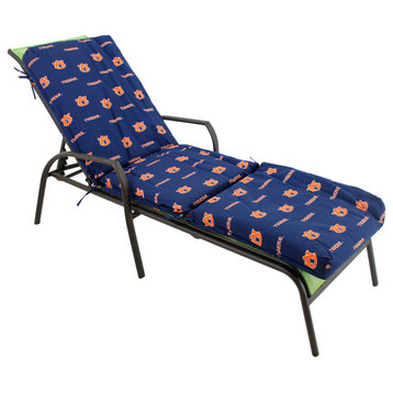 Auburn Tigers 3 Piece Chaise Lounge Cushion