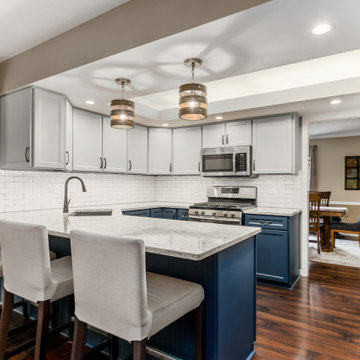 Two-Tone Kitchen Remodel Done With Cabinet Refacing