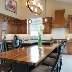 Rolling Meadows, Illinois - Transitional - Walnut Table Top - Table Tops And Bases