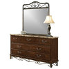 Standard Furniture Santa Cruz 7 Drawer Dresser and Mirror Set
