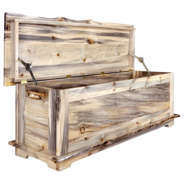 Big Sky Collection Live Edge, 5' Blanket Chest, Natural