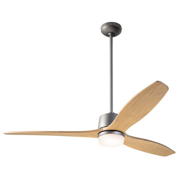 Arbor Fan, Graphite, 54" Maple Blades With LED, Wall Control