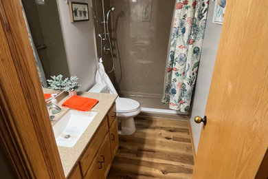 Accessible Walk In Shower with Caregiver Curtain