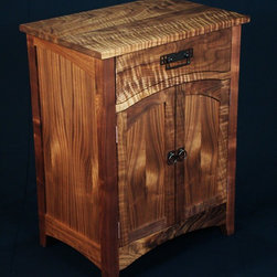 Curly Walnut Cabinet - Furniture