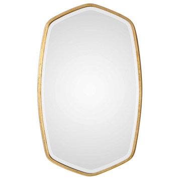 Uttermost Duronia Mirror | Oval Wall Mirror, Gold