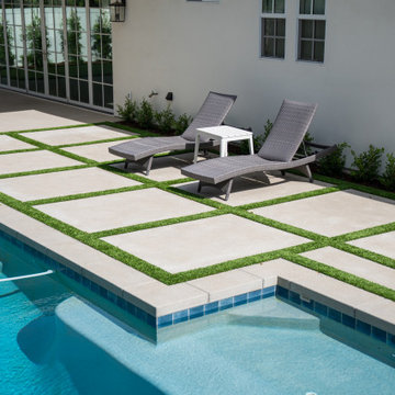 Lounge Zone with Elevated Poolside View
