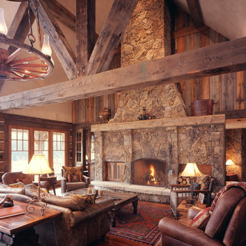 Western Homestead Ranch Living Room