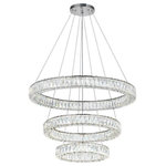 CWI LIGHTING - CWI LIGHTING 1044P32-601-R-3C LED Chandelier with Chrome Finish - CWI LIGHTING 1044P32-601-R-3C LED Chandelier with Chrome FinishThis breathtaking LED Chandelier with Chrome Finish is a beautiful piece from our Madeline Collection. With its sophisticated beauty and stunning details, it is sure to add the perfect touch to your décor.Collection: MadelineCollection: ChromeMaterial: Metal (Stainless Steel)Crystals: K9 ClearHanging Method / Wire Length: Comes with 120" of wireDimension(in): 21(H) x 32(Dia)Max Height(in): 141Weight(lbs): 66Bulb: 140W LED(Included)Lumens: 5904Color Temperature: 4000KCRI: 80Voltage: 120Certification: ETLInstallation Location: DRYThree years warranty against manufacturers defect.