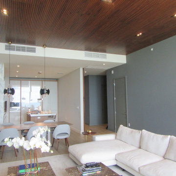 Coconut Grove - wood plank ceiling and wall paneling