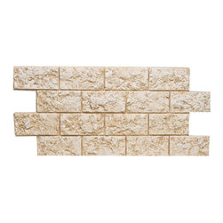 167-LARGE JERUSALEM BRICK PANEL 49"W X 26"H X 1 1/2"D - Wall Panels