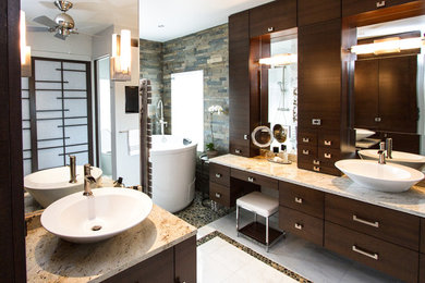 Bathroom - contemporary bathroom idea in Boston