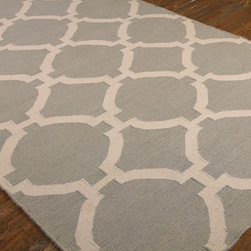 Modern Lattice Area Rug-Gray - Area Rugs